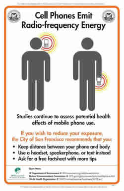 Cell phone safety poster